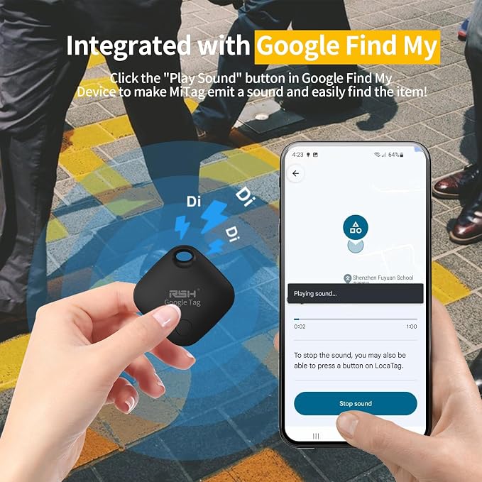 Air Tracker Tag 4 Pack for Android Luggage Tracker Tags Works - Image 3