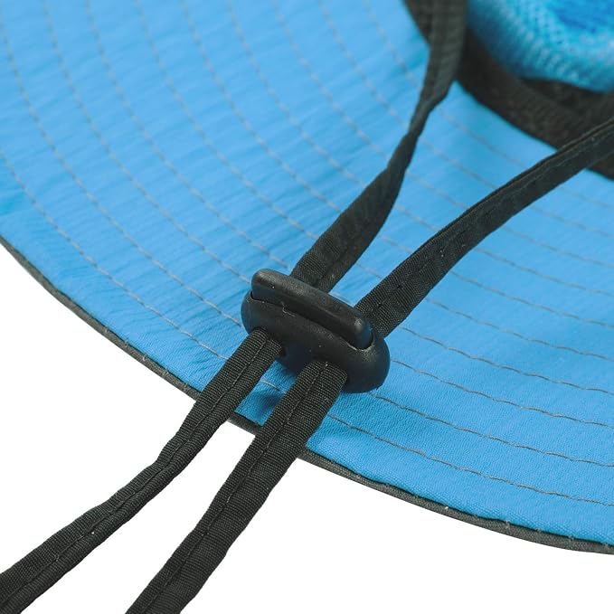 Rosoz Ponytail Sun Bucket Hats for Women UV Protection Foldable Mesh Wide Brim - Image 7