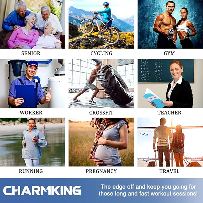CHARMKING Compression Socks for Women & Men Circulation 15-20 mmHg is Best - Image 5