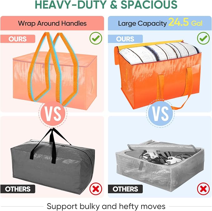 BALEINE 8-Pack Oversized Moving Bags - Image 4