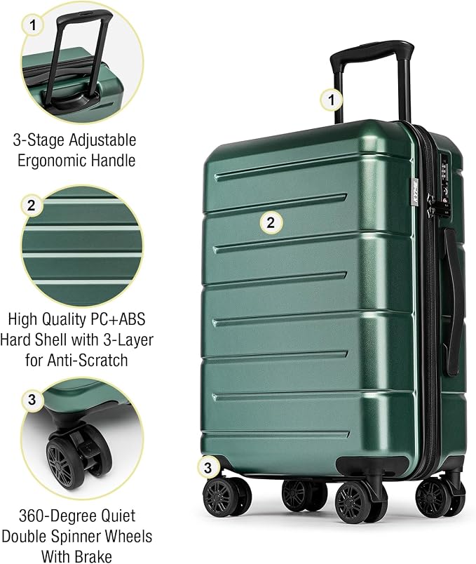 KYME 26 Inch Luggage TSA Approved Hardshell 26" Suitcases - Image 4
