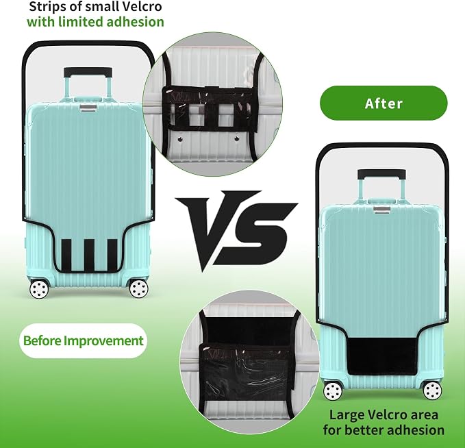 Suitcase Covers For Luggage, 28 Inch Clear PVC Luggage Covers Protector Full - Image 7