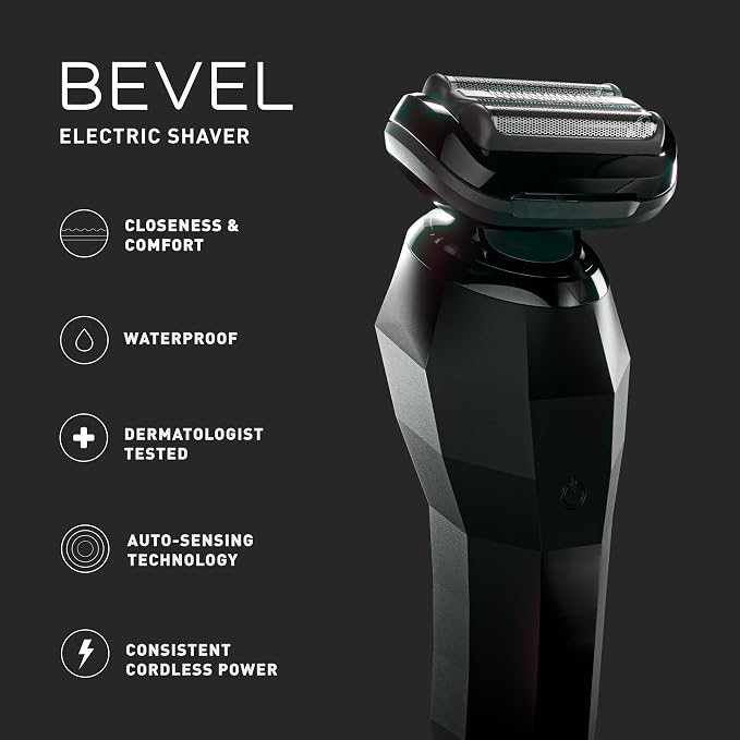 Bevel Electric Shaver for Men, Mens Foil Shavers for face, Wet & Dry Shave - Image 8