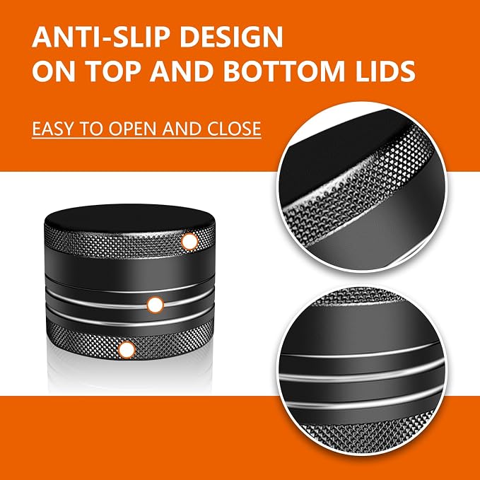 2 Sets Small Pill Box, Portable Daily Box, Aluminium Alloy Round Container - Image 6