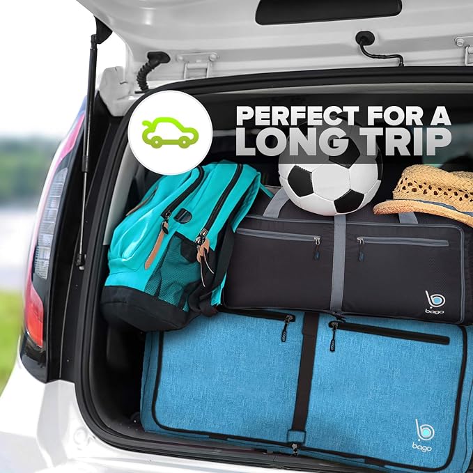 Bago Foldable Duffel Bags for Traveling Women & Men - 60L Medium Packable - Image 5