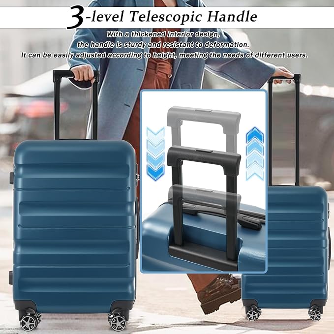 Merax 28 Inch Luggage Hardshell ABS Large Suitcase - Image 6