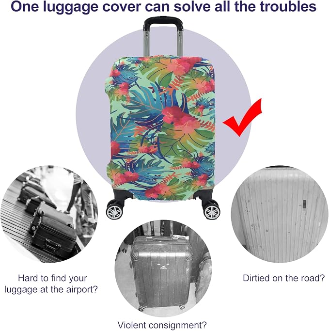 Travel Luggage Cover, Suitcase Protector Bag Fits 26-28 Inch Luggage - Image 4