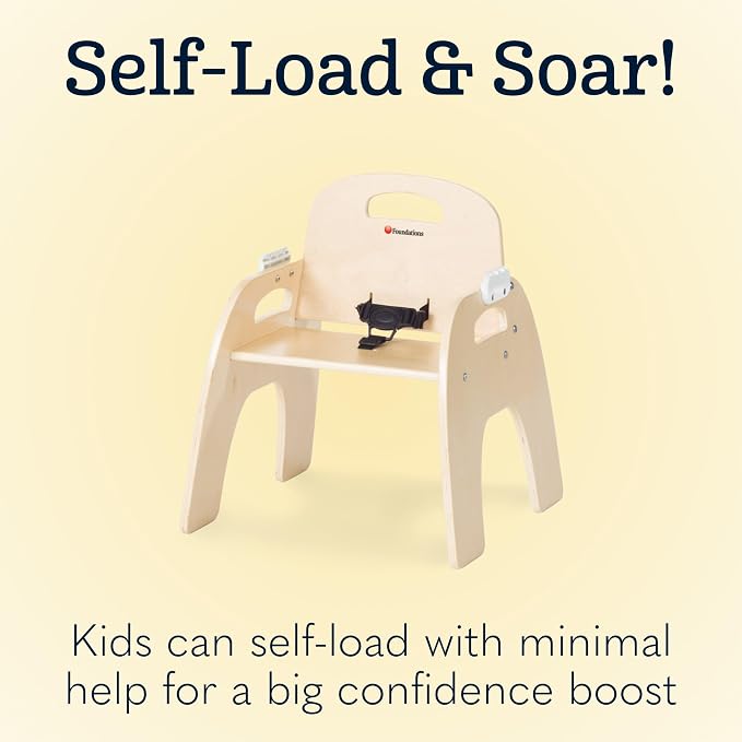 Foundations Easy Serve 9" Wood Feeding Chair - Image 5