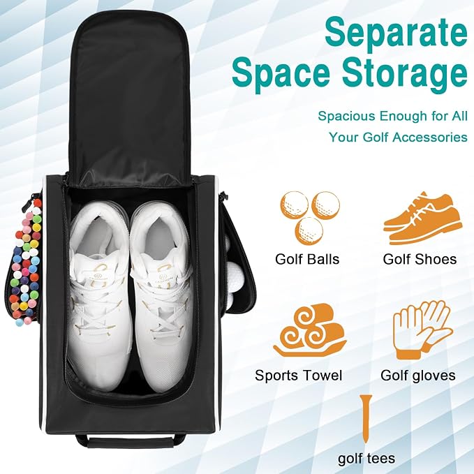 Wolt |Golf Shoe Bag for Travel- Zippered Shoes Carrier Bags - Image 4