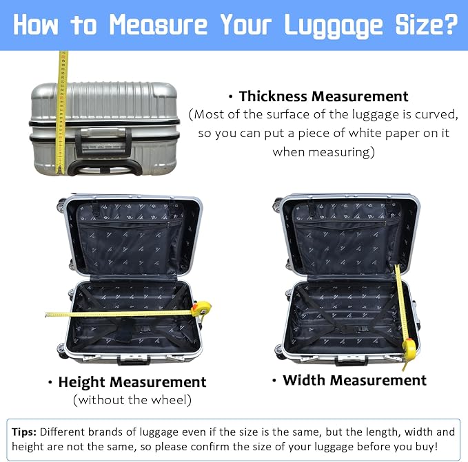 Luggage Cover for Suitcase Elastic Suitcase Cover Protector, Carry On Luggage - Image 5
