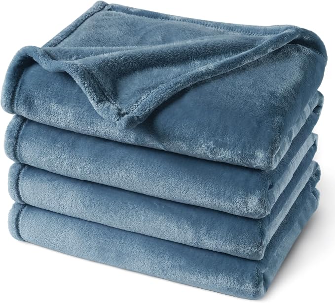 PHF Ultra Soft Fleece Blanket King Size, No Shed No Pilling Luxury Plush Cozy by PHF