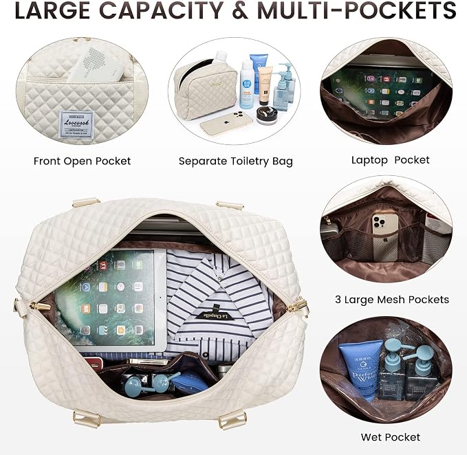 LOVEVOOK Travel Duffle Bag, Weekender Bags - Image 3