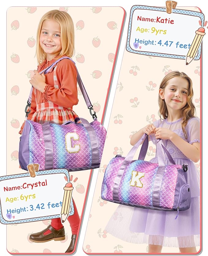 Gifts for 4 5 6 7 8 9 10 Year Old Girls-Girl Gym Bag - Image 6