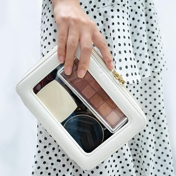 Aveniee Clear Makeup Bag Organizer Set, Portable Travel Toiletry Case - Image 3