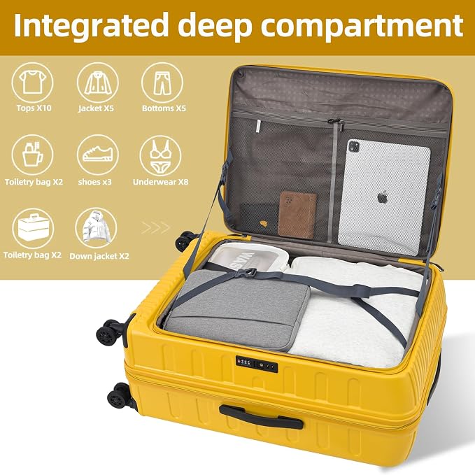 29 Inch Luggage with Expansion & Side Opening Design, 50 * 31*76cm, 117L~133L - Image 2