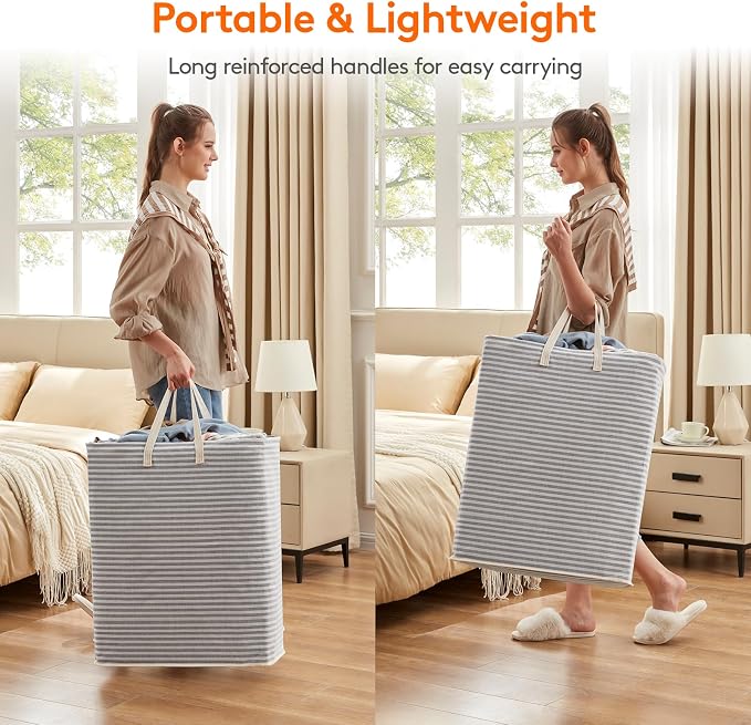 Lifewit 3 Pack Laundry Hamper Large Collapsible Laundry Baskets, Freestanding - Image 4