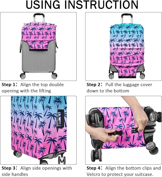 Luggage Cover for Suitcase Elastic Suitcase Cover Protector, Carry On Luggage - Image 6