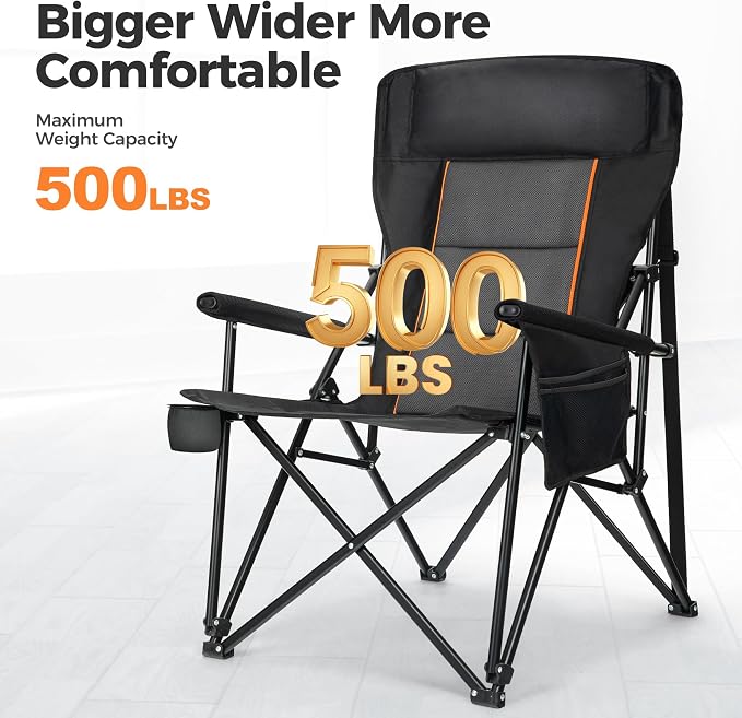 ALPHA CAMP Heavy Duty High Back Camping Chairs - Image 5