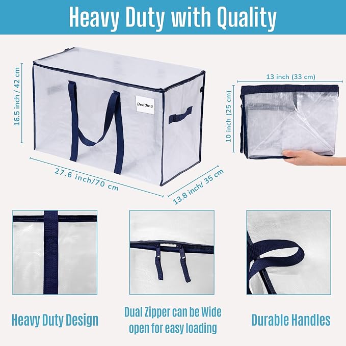 VENO 2 Pack Moving Bags, Heavy Duty, Moving Boxes Alternative, Packing Storage - Image 3