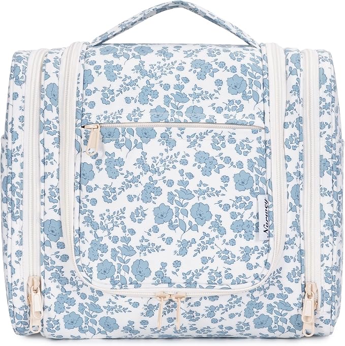 Narwey Hanging Toiletry Bag for Women Travel Makeup Bag Organizer Toiletries - Image 2