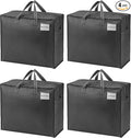 VENO 4 Pack Heavy Duty Moving Bags, Storage Bags, Packing Supplies, Top Zipper by Veno