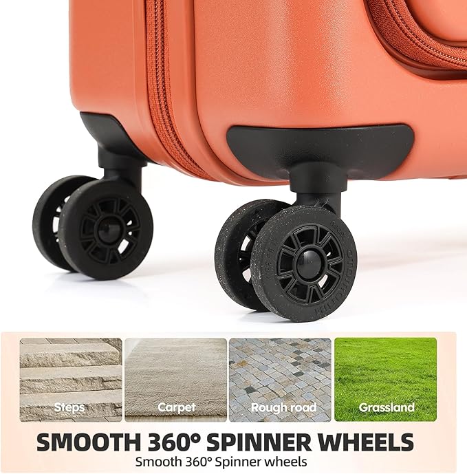 29 Inch Luggage, Top Opening Airline Approved ABS+PC Hard Shell Suitcases - Image 4