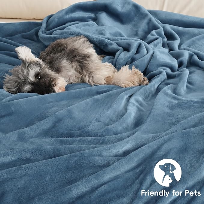PHF Ultra Soft Fleece Blanket Queen Size, No Shed No Pilling Luxury Plush Cozy - Image 5