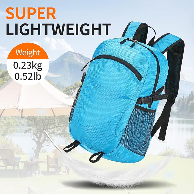 Small Hiking Daypack, 15L Waterproof Hiking Backpack Packable Lightweight - Image 8