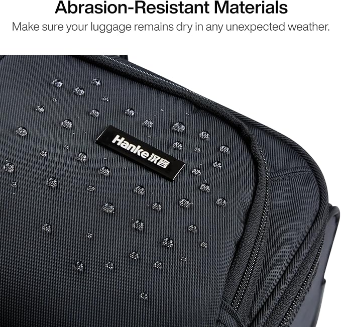 Hanke 3 Piece luggage Sets Softside Expandable luggage - Image 4