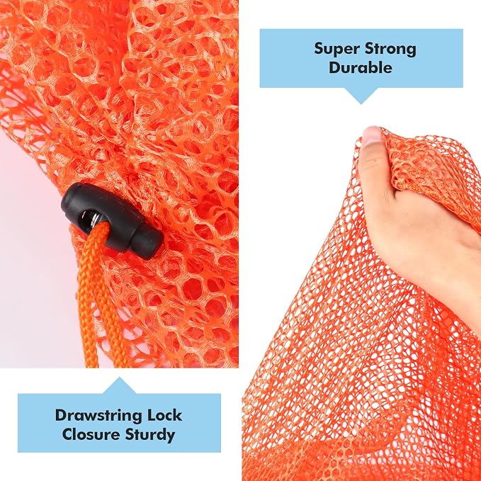 3Pcs Mesh Laundry Bags Washing Machine Mesh Wash Bags Jumbo - Image 4