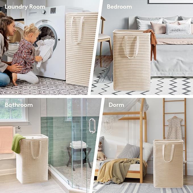 Lifewit 3 Pack Laundry Hamper Large Collapsible Laundry Baskets, Freestanding - Image 5