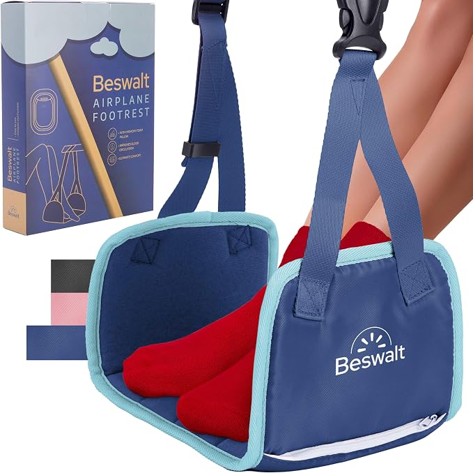 Portable Airplane Foot Hammock for Plane Travel - Image 9