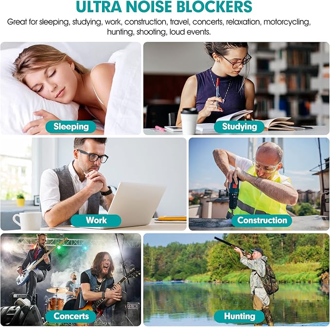 60 Pairs Bottled Earplugs for Noise Cancelling Foam EarPlugs for Sleeping Work - Image 3