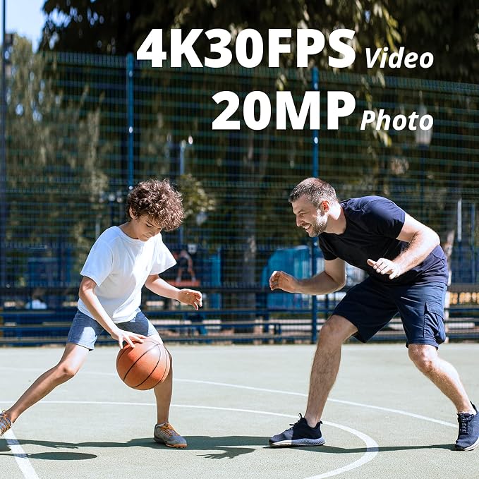 AKASO Brave 4 Pro 4K30FPS Action Camera - 131ft Underwater Camcorder Waterproof - Image 5