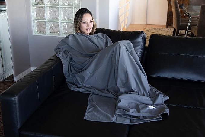 BlueHills Ultra Compact Travel Blanket Pillow in Portable Bag Case Soft 70 X 56 - Image 4