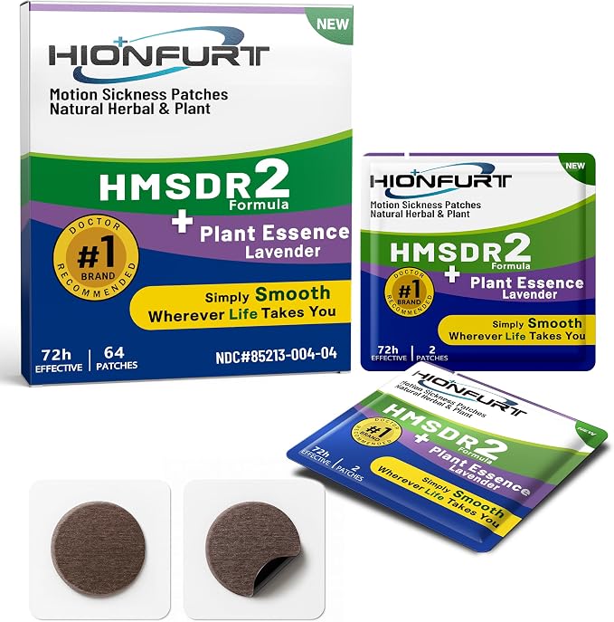 HMSDR2 64ct Motion Sickness Patches by HIONFURT