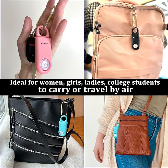 130dB Personal Safety Alarm Strobe Light. Loud Sound Keychain Siren - Image 6