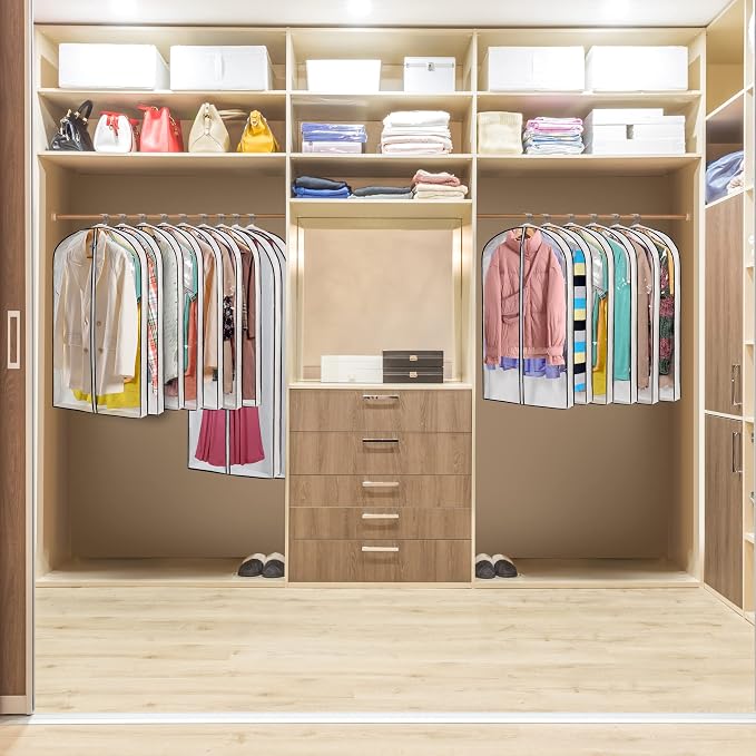 Hanging Clothes Storage with 4" Gusseted Garment Covers - Image 6
