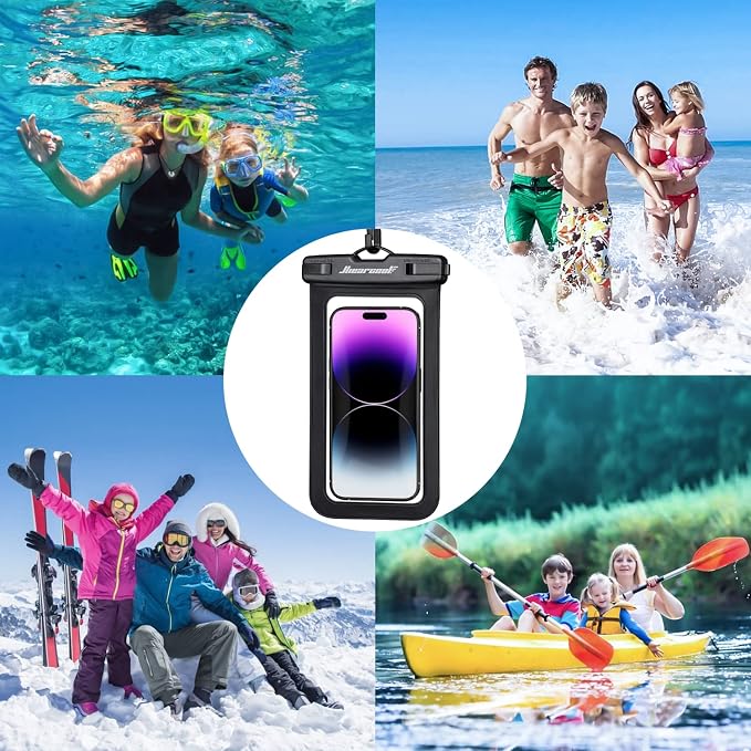 Hiearcool Waterproof Phone Pouch, Universal Waterproof Phone Case Dry Bag - Image 7