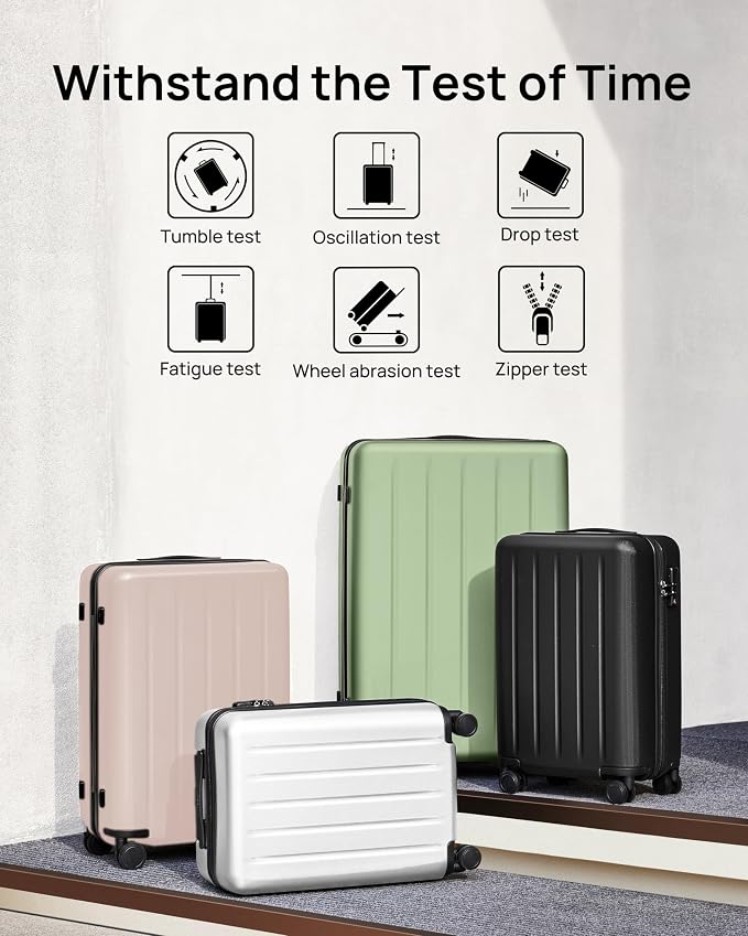 Carry On Suitcase, Checked Trunk Luggage - Image 6