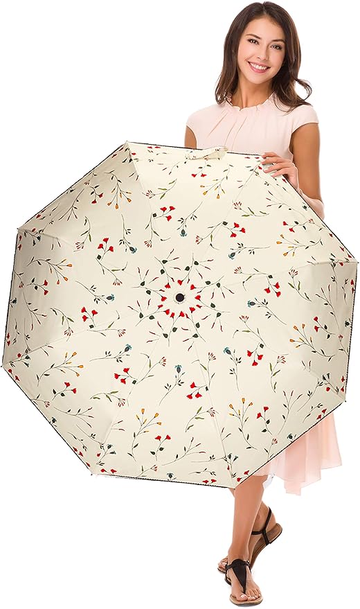 Cuby UV Sun Umbrella Compact Folding Umbrella lightweight Portable Manual - Image 5