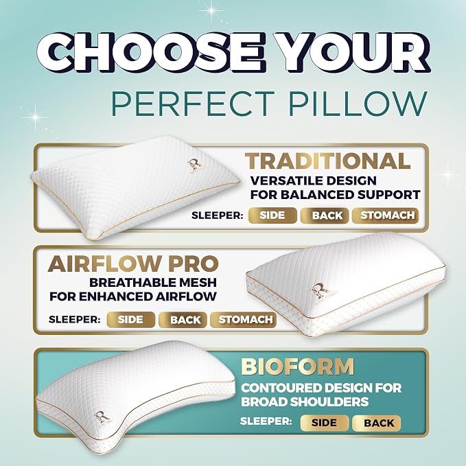 Royal Therapy Queen Memory Foam Pillows - Image 7