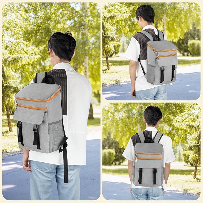 Cooler Backpack Soft Insulated Leak Proof 30 Cans Insulated Backpack Cooler - Image 7