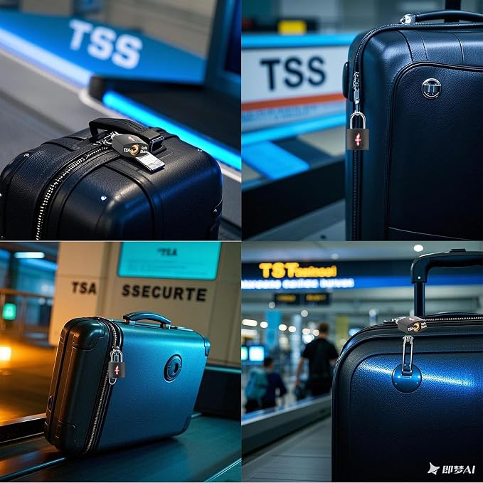 4 Pack TSA Luggage Locks with Key - Image 3