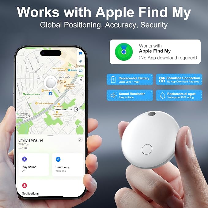 Air Tracker Tags-4 Pack, Pet Trackers, Item Locator Tags Works - Image 2