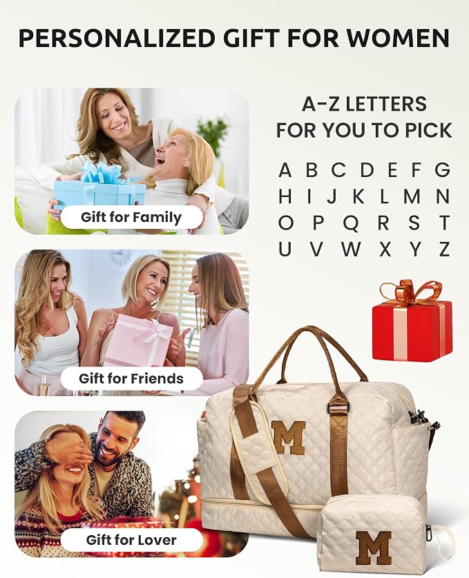 Gifts for Grandma-Initial Duffle Bag - Image 7