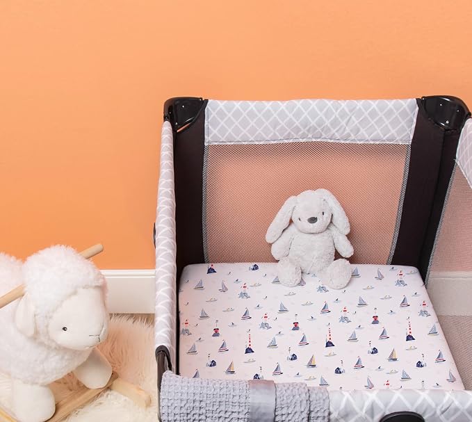 TotAha Premium Stretchy Pack N Play Playard Sheets | Mini Crib - Image 7
