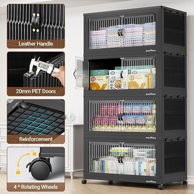 BROVIEW 600Qt Extra Large Stackable Storage Bins - Image 5