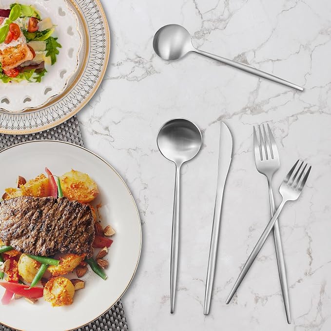 20-Piece Stainless Steel Silverware Set - Image 5