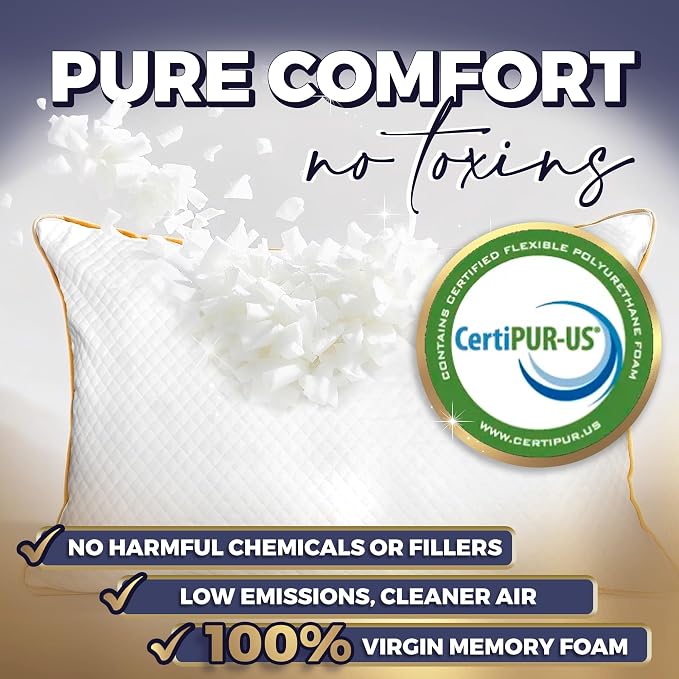 Royal Therapy King Memory Foam Pillows 4-Pack - Image 2